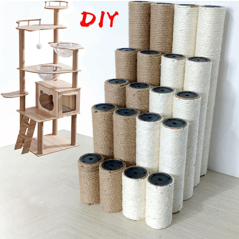 Lot De 2 Griffoirs De Remplacement En Sisal – 30 Cm, Pour Arbre à Chat, Installation Facile, Favorise Jeu Et Griffes Saines