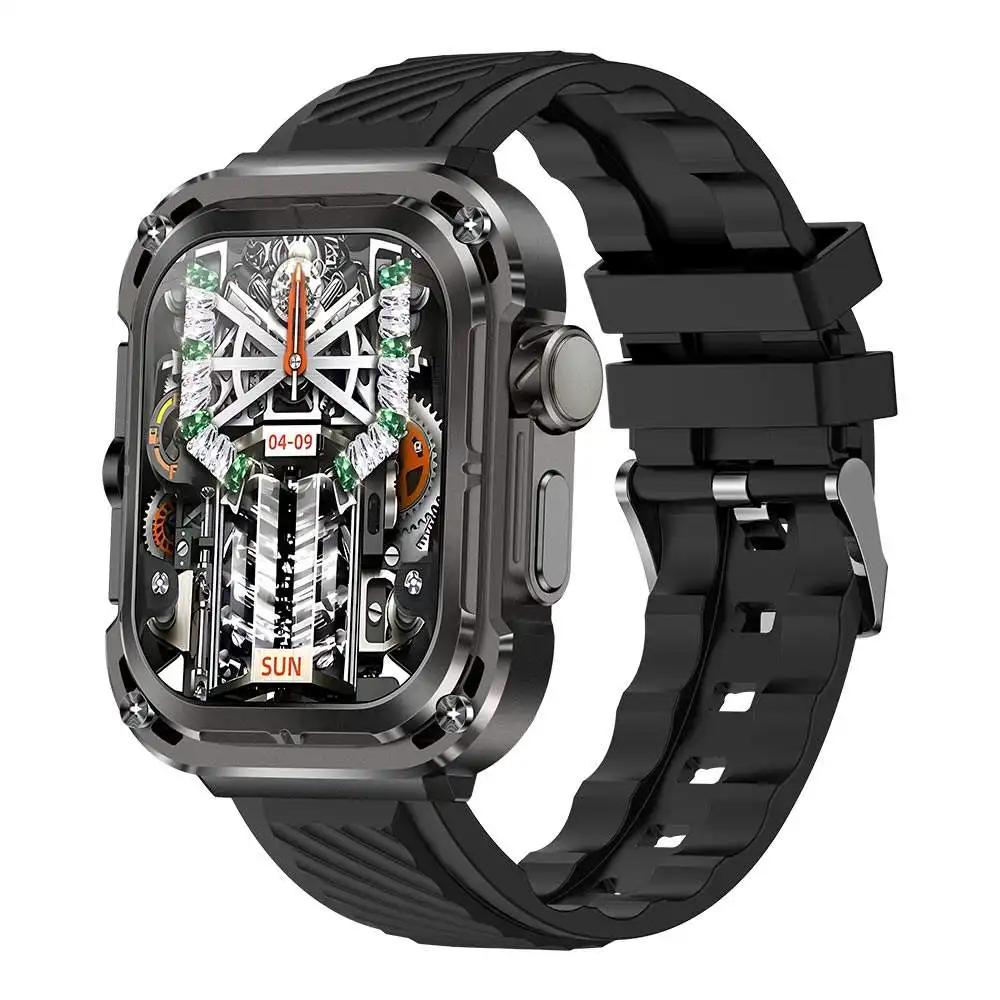Smartwatch Z85 Max Pulseiras de couro em aço Inoxidável Ip68 460mah com monitor de oxigênio no sangue chamada inteligente Relógio para homem