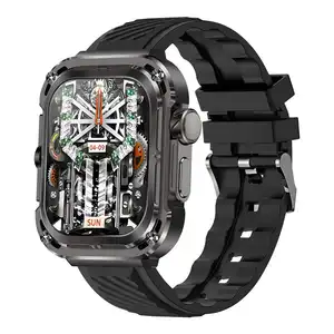 Smartwatch Z85 Max deri paslanmaz çelik sapanlar Ip68 460mah ile erkekler için kan oksijen monitörü çağrı akıllı akıllı saat