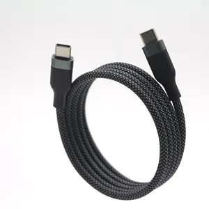 1m Type C To C 100w Magnetic Braided Fast Charging Data Cable With Customized service