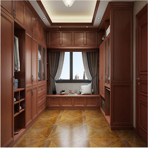 <span class=keywords><strong>Armoire</strong></span> en bois massif de style européen Chengdu Yaxin Ge avec <span class=keywords><strong>portes</strong></span> à panneaux surélevés, <span class=keywords><strong>4</strong></span> tiroirs, 1 étagère, meubles de maison personnalisables - Product Image 2