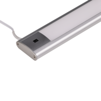 Barre lumineuse LED magnétique mince pour armoire 8W/m 12V 24V avec capteur IR à détection de mouvement, éclairage moderne sous armoire, longueur personnalisable