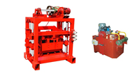 Machine automatique de fabrication de briques en blocs emboîtables QT 4-40 à pression hydraulique, moteur à économie d'énergie, équipement de construction