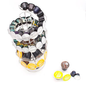 Soporte giratorio de Metal de hierro <span class=keywords><strong>Dolce</strong></span> <span class=keywords><strong>Gusto</strong></span> K-cup Catiffity <span class=keywords><strong>Nespresso</strong></span> para cápsulas de café para estante de almacenamiento de soporte de exhibición - Product Image 3