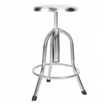 Tabouret rond en acier inoxydable Tinalu, tabouret rotatif et réglable en hauteur, tabouret d'opération pour infirmières pour les expériences - Product Image 5