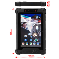 Tableta resistente a prueba de golpes para coche, dispositivo con Wifi, GPS, NFC, IP66, 8 pulgadas, Android 9, con batería poe