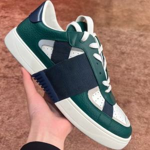 Luxury Designer Men's <b>Retro</b> Premium Leather Casual Sneakers Comfortable Stylish Canvas Midsole Four-season Wear OEM Available - Product Image 5