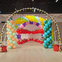 Arche de ballons auto-gonflante, colonnes de fond de scène, support réutilisable, décoration de fête gonflable, montage rapide, vente en gros