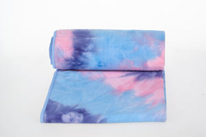 ผ้าขนหนูเช็ดหน้าสำหรับเล่นกีฬาขนาด26.5x16นิ้วผ้าขนหนูเล่นโยคะเช็ดมือทำจากหนังกลับสีเทอร์ควอยซ์พิมพ์โลโก้ได้ตามต้องการ - Product Image 3