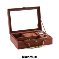 Boîte à bijoux en cuir PU imitation grain de bois grande capacité avec miroir pour montres, bracelets, colliers, bagues, boucles d'oreilles