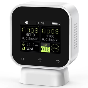 Monitor de Calidad del Aire Interior 4 en 1 FNIRSI SFD-02 con Pantalla Táctil, Detector de Formaldehído <span class=keywords><strong>HCHO</strong></span>, Medidor de TVOC y Temperatura, Carga Tipo-C - Product Image 1