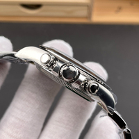 Klassische Runde Edelstahl Unisex-Uhr mit 20mm Armband Zeiger-Zifferblatt Multifunktions-Chronograph-Design
