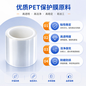 Película protectora transparente para mascotas, pegamento acrílico de silicona de alta viscosidad de 0,06mm, tamaño personalizado para protectores de pantalla - Product Image 5