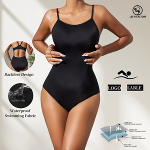 Leeyi Sangle Réglable Beachwear Période <span class=keywords><strong>Maillot</strong></span> <span class=keywords><strong>de</strong></span> <span class=keywords><strong>Bain</strong></span> Imperméable Sous-Vêtements Menstruels Dos Nu 4 Couches <span class=keywords><strong>Culotte</strong></span> Menstruelle Étanche - Product Image 4