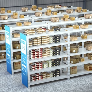 Metal 4 Tier Shelves Storage Racks 200KG Boltless <strong>Racking</strong> Shelf for Industry Warehouse Garage - Product Image 2