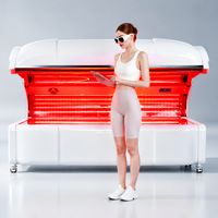 Lit de luminothérapie LED de qualité médicale 3500W pour tout le corps, 633nm 810nm 850nm 940nm, pod de photothérapie infrarouge avec 45000 LED