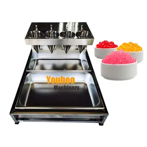 Máquina de boba popping aço inoxidável, linha de produção boba, bola de gelatina, máquina de doces boba com peças gratuitas
