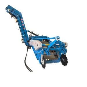Cosechadora de Patatas Automática con Transmisión por Engranajes, Máquina Multifuncional Azul para la Cosecha de Cultivos de Raíz - Product Image 1