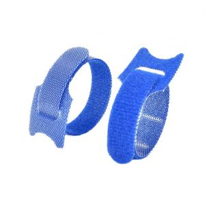 Suministro de fábrica: Paquete de 30, 50 o 100 unidades de bridas de nailon con velcro, organizador de cables con gancho y bucle, bridas de cable de doble cara con logotipo personalizado - Product Image 1