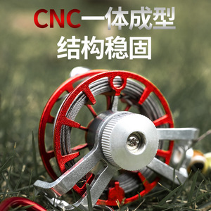 <span class=keywords><strong>Moulinet</strong></span> de pêche tout métal en alliage d'aluminium à manivelle avant pour <span class=keywords><strong>la</strong></span> pêche en étang, sur glace, en radeau et à <span class=keywords><strong>la</strong></span> <span class=keywords><strong>mouche</strong></span> - Product Image 5