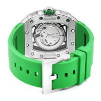 Montre Homme RM Design Évidée Étanche de Luxe Montre Automatique Mécanique Squelette