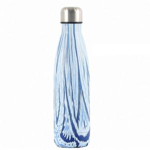 Bouteille d'eau sport isotherme en acier inoxydable 304 de 500 ml (17 oz) avec motif bois, forme Coca-Cola, personnalisable pour promotion extérieure - Product Image 4