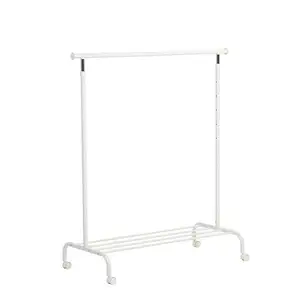 Modern Portable Coat Stand White Simple Bedroom Clothes Garment Rack Clothing Rack