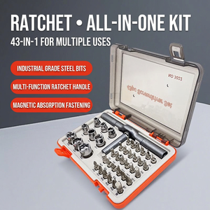 43 In 1 Ratcheting <b>Screwdriver</b> Set Industrial Grade Magnetic Tip Multi Functional Repair Tool Kit With Phillips And Torx Bits - Product Image 3