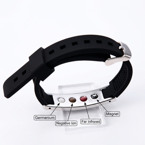 Bracelet Magnétique Énergétique Quantum Scalaire en Silicone Bio Santé à Ions Négatifs FIR Personnalisable avec Germanium - Product Image 4