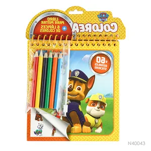 2023 высококачественные цветные карандаши на заказ, детские образовательные книги, книга для рисования с принтом для детей