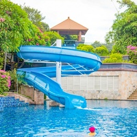 Tobogán Acuático de Fibra de Vidrio de Primera Calidad, con Certificación CE EN1176, Resistente, para Piscinas de Lujo en Patios Traseros