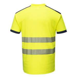 PORTWEST - T181YNRXXL PW3 Camiseta de manga corta amarilla/azul marino de alta visibilidad-EAN 5036108309511 ROPA DE TRABAJO DE LA HI-VIS - Product Image 2