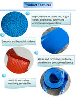 Tuyau plat en PVC pour pompe à eau, usage agricole économique, 2, 3, 4, 6, 8 pouces, 3-4 bars, pour refoulement d'eau