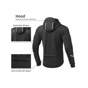 Vestes softshell de <span class=keywords><strong>cyclisme</strong></span> personnalisées de haute qualité manteaux de vélo d'hiver <span class=keywords><strong>veste</strong></span> coupe-vent <span class=keywords><strong>thermique</strong></span> pour la course à pied par temps <span class=keywords><strong>froid</strong></span> randonnée - Product Image 4
