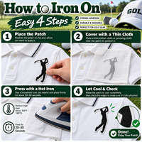 Lot de patchs brodés thermocollants pour clubs de golf, chariots à balles, visières, vestes, sacs – Décoration DIY pour golfeurs