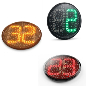 Module de feux de circulation <span class=keywords><strong>à</strong></span> <span class=keywords><strong>compte</strong></span> <span class=keywords><strong>à</strong></span> <span class=keywords><strong>rebours</strong></span> tricolores (rouge, jaune et vert) étanche IP66 400 mm DC12V du fabricant - Product Image 1