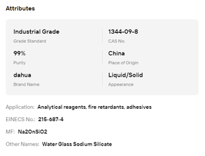 Silicate de sodium industriel cristallin CAS 1344-09-8, adhésif de construction stable, auxiliaire largement utilisé dans le ciment - Product Image 6