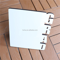 Marco de Fotos de Graduación de MDF para Sublimación, Placas de Madera Blancas para Impresión por Transferencia de Calor con Soporte, 150x180mm