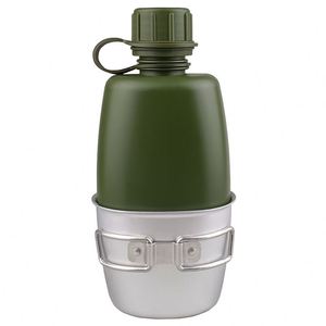 Muestra gratuita: Cantimplora táctica de supervivencia para exteriores, botella de agua de moda al por mayor para senderismo y actividades al aire libre. - Product Image 1