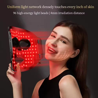 Masque LED sans fil électrique 7 couleurs pour la thérapie par la lumière, raffermissant la peau, appareil de massage facial pour soins de beauté en gros