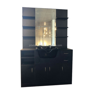 <span class=keywords><strong>2021</strong></span> nuevos productos de peluquería ESPEJO de pie de salón de belleza Espejos de maquillaje tazón con silla de barbero tienda espejos - Product Image 1