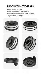 Pièces de rechange pour tondeuse à gazon, lot de 10 bobines de fil de coupe 3405685, 1,6 mm/32 pieds, capuchon de bobine TLE-02-1 pour Einhell GC-ET 4530 RTV TCR GLR - Product Image 3