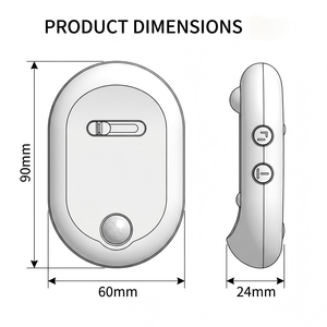 Nouvelle Lampe LED pour WC en ABS au Design Contemporain pour Hôtels, avec 4 Images Personnalisables, Projecteur à Détection <span class=keywords><strong>de</strong></span> Mouvement, Petite Veilleuse - Product Image 5