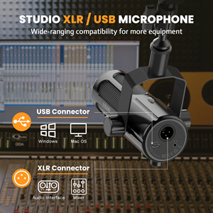 Microphone de <span class=keywords><strong>studio</strong></span> cardioïde dynamique FIFINE Tank6, populaire pour la voix et la diffusion, microphone filaire <span class=keywords><strong>Micro</strong></span> USB/<span class=keywords><strong>XLR</strong></span> - Product Image 5