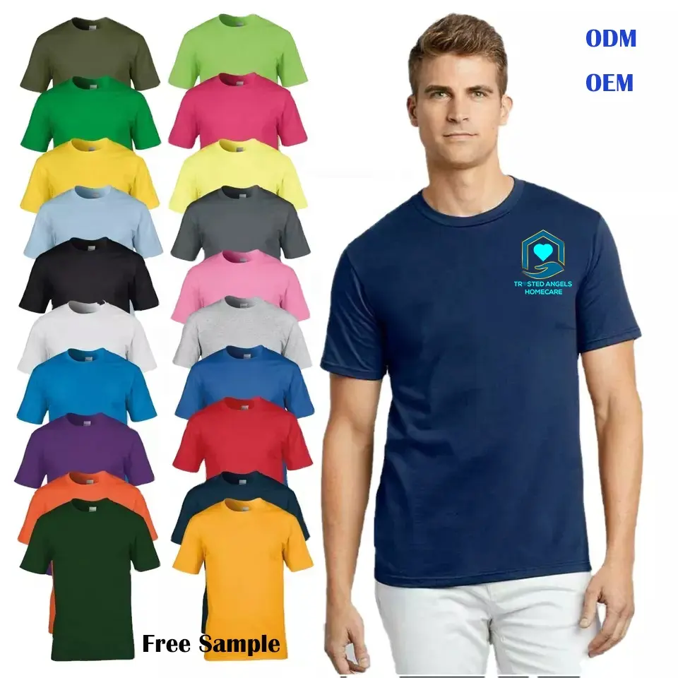 custom t shirt printing blank t-shirt with logo for men your own brand heat transfer customize tee shirts with tag custom shirts