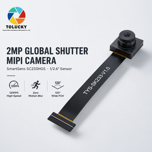 โมดูลกล้อง 2MP SC233HGS แบบ Global Shutter MIPI ความเร็ว 120fps 120 °   บอร์ดริบบิ้น FPC เลนส์มุมกว้างสำหรับหุ่นยนต์ AMR AGV SLAM Vision - Product Image 1