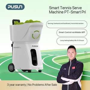Pusun PT-Smart Pro Professionele Tennis Serve Machine - Ultralicht, Duurzaam ABS Metaal, Capaciteit 100+ Ballen, Trainingsmateriaal - Product Image 3