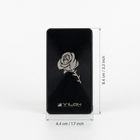 Chargeur rapide compact portable à double USB-C, dernier modèle, motif CD, noir rose, 65W, chargeur GaNk