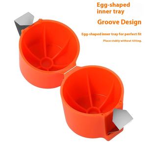 Batteur à œufs en plastique Outil de cuisson de cuisine à enlèvement rapide de coquille avec séparateur de coquille d'œuf et dispositif d'ouverture - Product Image 4