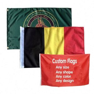 Drapeaux personnalisés de qualité supérieure, imprimés sur mesure, décorations promotionnelles, drapeaux mexicains brodés - Product Image 3